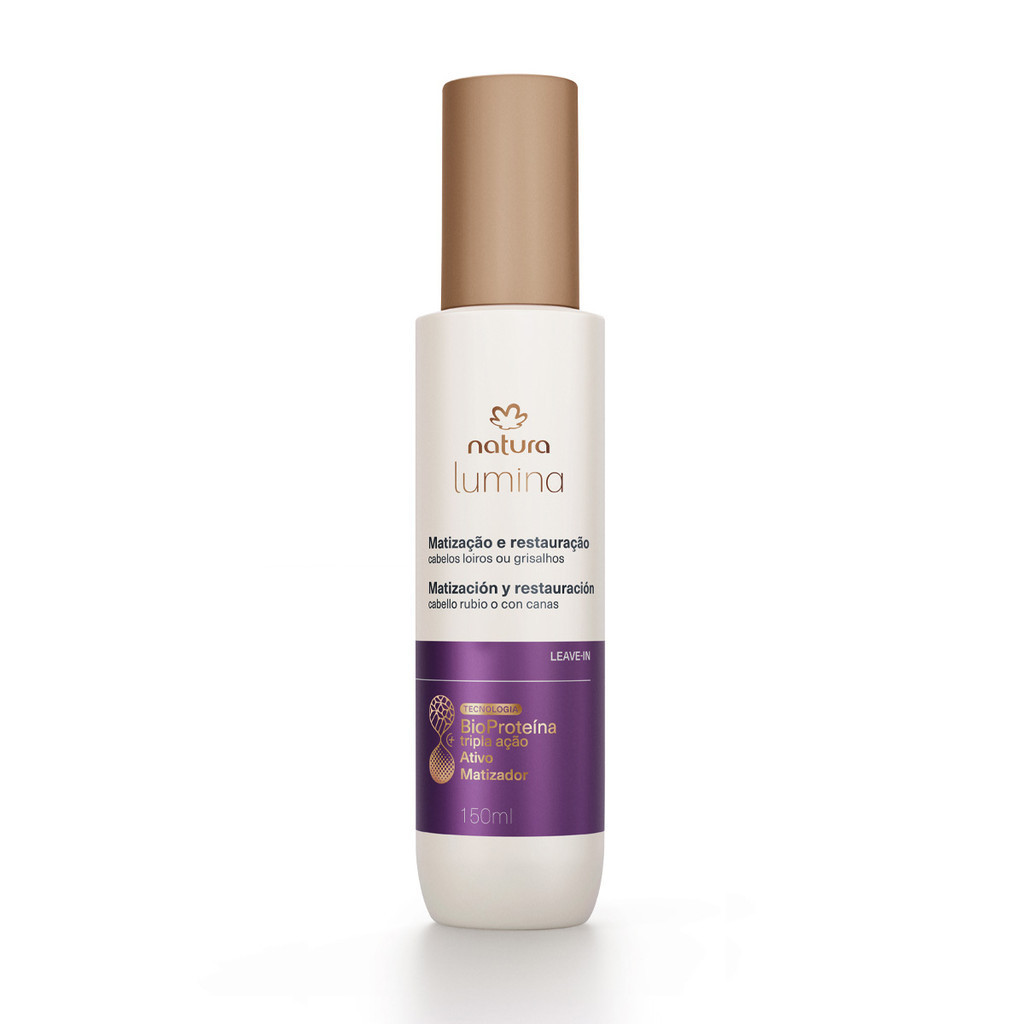Matizador Leave-in Multibenefícios Cabelos Loiros e Grisalhos Lumina - 150ml