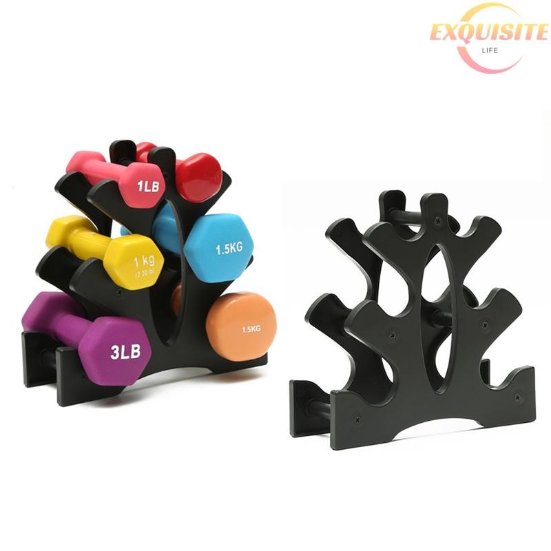 [EL] Suporte De Rack De Armazenamento De Halteres De 3 Camadas , Home Office , Academia , Haltere , Peso , Novo