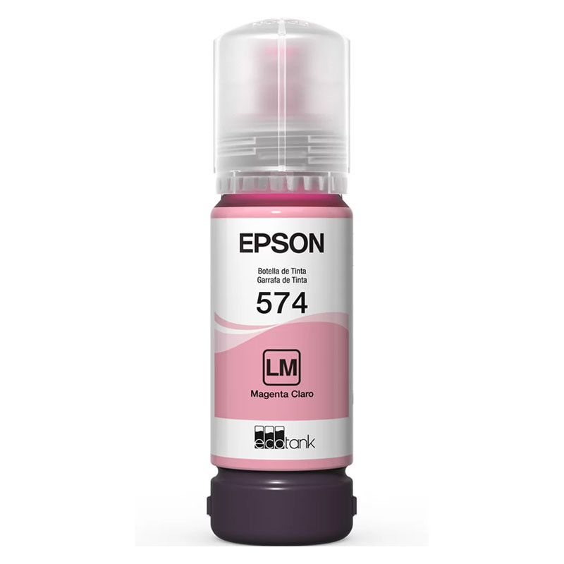 Refil Epson Ecotank (574) T574620 Magenta Claro em Oferta na Shopee