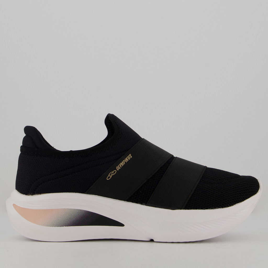 Tênis Olympikus Flora 2 Feminino Preto e Branco em Oferta na Shopee