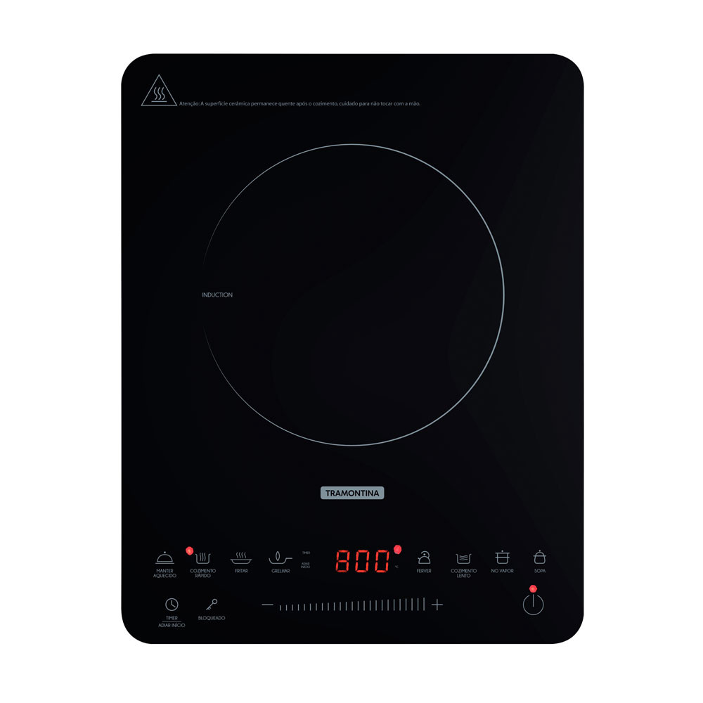 Cooktop Portátil por Indução Tramontina -  Slim Touch - EI30 - 1 Área de Aquecimento - 220v - 94714/132
