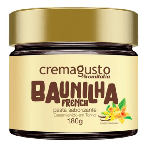 Pasta Saborizante CremaGusto Baunilha French Aromitalia 180g I ORIGINAL l ENVIO IMEDIATO l NF em Oferta na Shopee