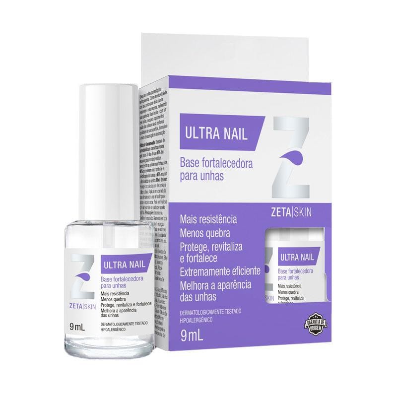 Base Fortalecedora para Unhas Zeta Skin Ultra Nail 9ml em Oferta na Shopee