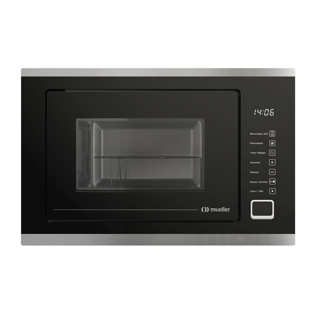 Forno Micro-ondas de Embutir Mueller 25 Litros Preto MMO0225G1 - 127V
