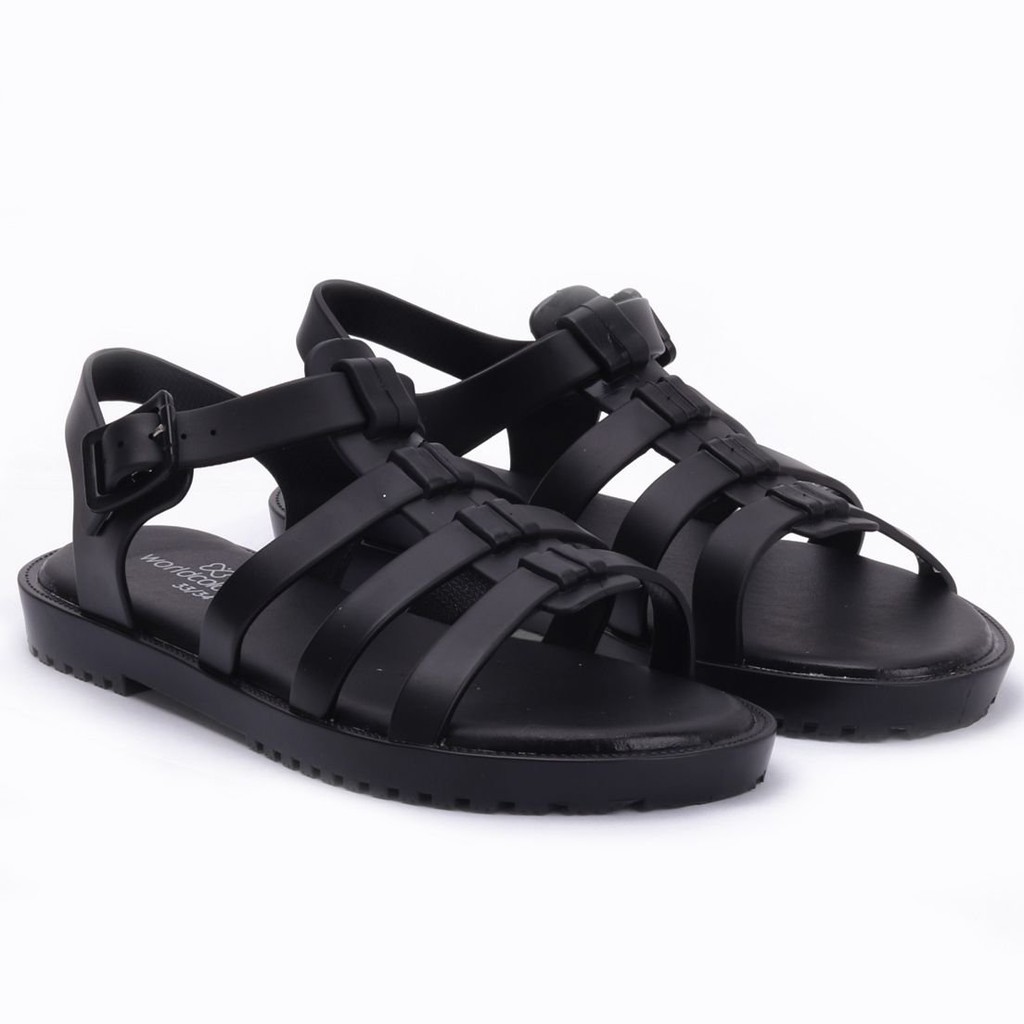 Sandália Papete Infantil Feminina Drops Fisherman Kids WorldColors - Preto em Oferta na Shopee
