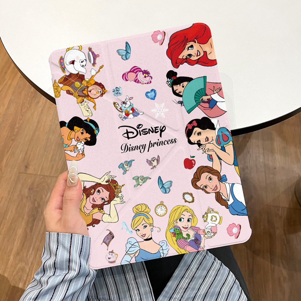 Disney Princess 10a Geração 3 + Y Dobrável air 6 Tablet Case pro  iPad Com slot Caneta 5/4/9/8 em Oferta na Shopee