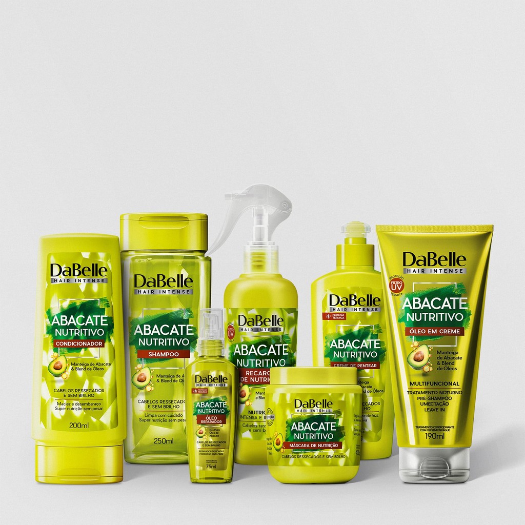 Kit DaBelle Hair Intense Abacate Nutritivo Full 400g (7 Produtos)