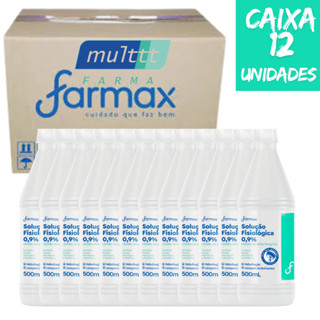 Kit 12 Unidades Soro Fisiológico Sorimax Farmax 500ml Lavagem Nasal em Oferta na Shopee
