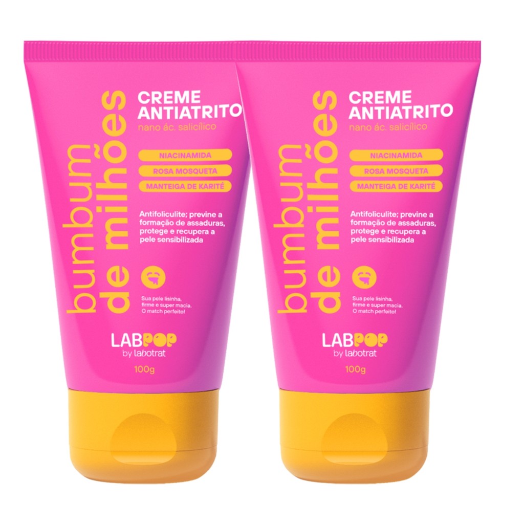 Kit 2 Creme Antiatrito Bumbum De Milhões Labpop Labotrat - Beauty