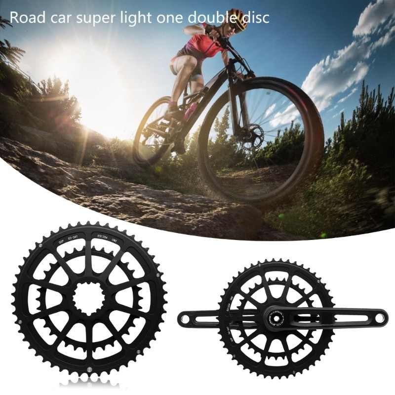 Li * Bicicletas Estrada Coroa Dupla 0-34T 52-36T 53-39T Designs Para 8 9 10 11 12 Velocidades
