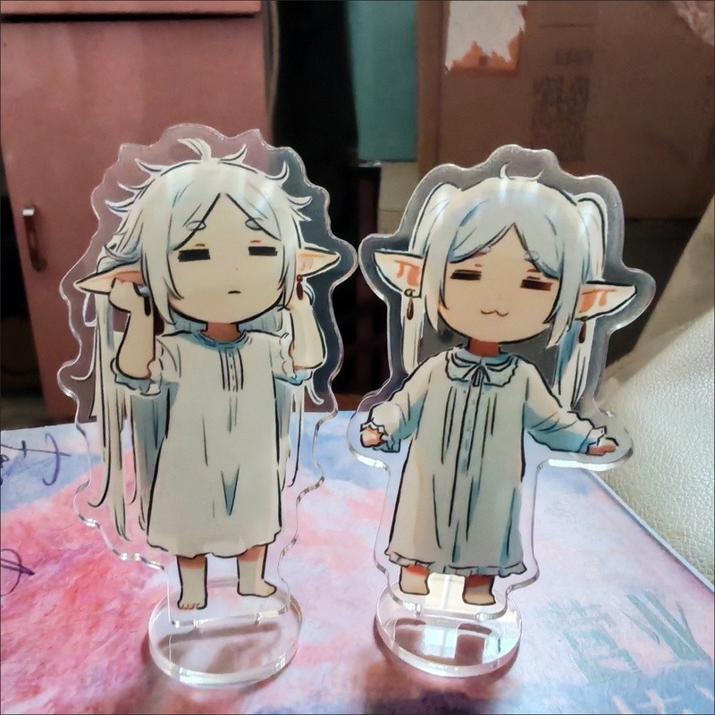 2 Pçs/Set Frieren : Beyond Journey's End Anime Figuras Bonito Acrílico Sinal De Pé Nagi Seishiro Modelo Requintado Decor