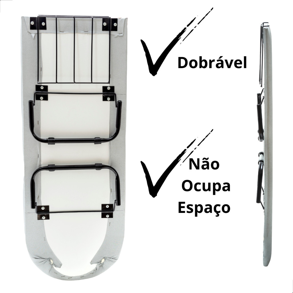Mesa Passar Roupa Tábua Térmica Passadeira Aço Leve