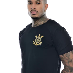 Camisa Corinthians Basic Ouro Masculina Oficial