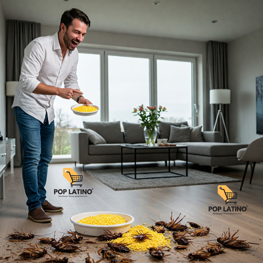 Leve 20x Baraticida Granulado Extermina Rápido em 48hs Francesinha e de Esgoto Grande, Casa, Cozinha, Jardim em Oferta na Shopee