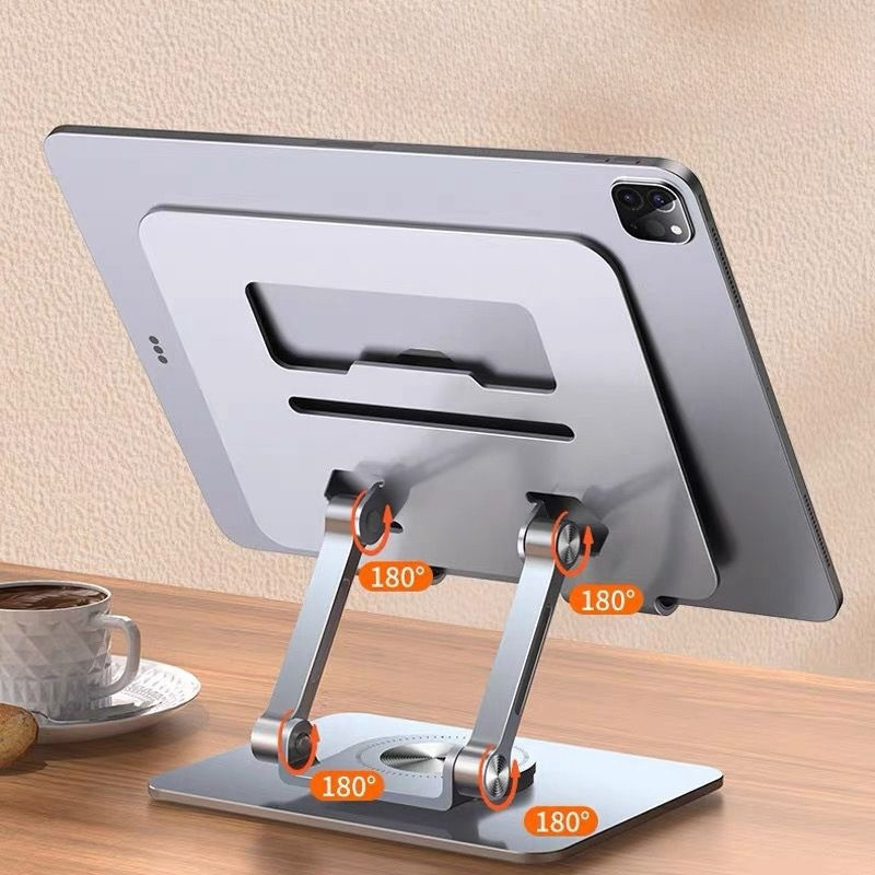 Base Suporte 360º Ajustável Alumínio Para Tablet/ iPad