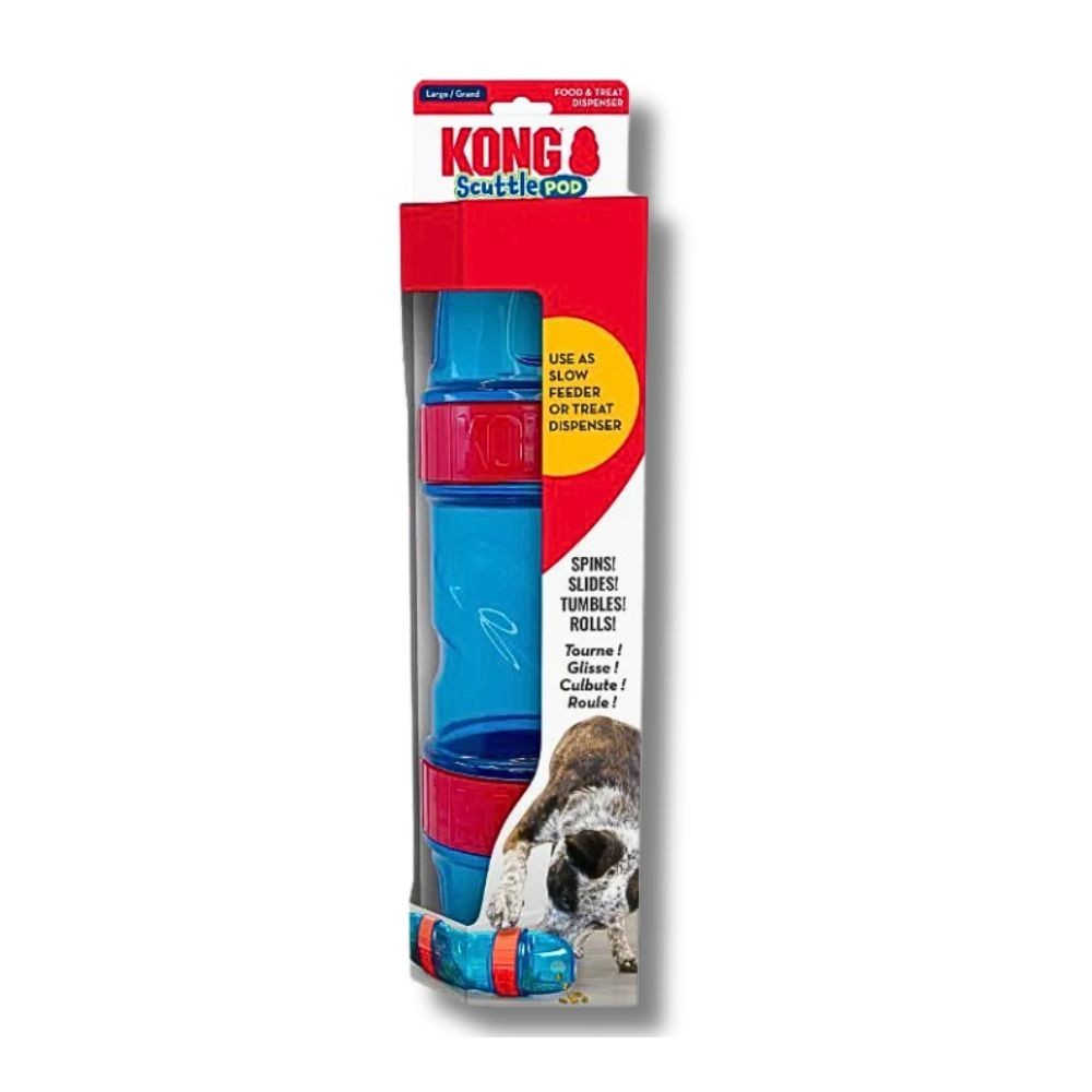 Brinquedo Recheável de Ração Kong Scuttle Pod Para Cães