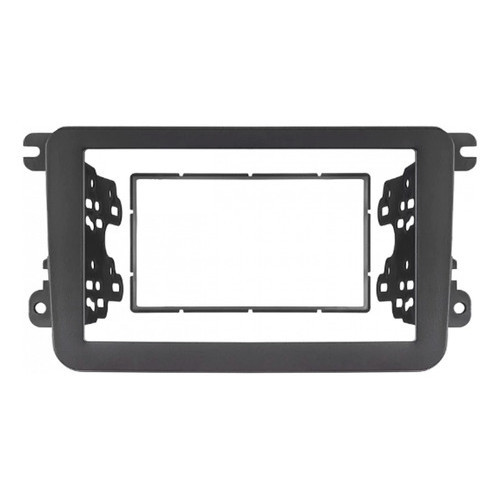 Detalhes do MOLDURA PARA CENTRAL MULTIMIDIA MP5 7 POL GOL G7 AMAROK JETTA TIGUAN 2DIN PRETA