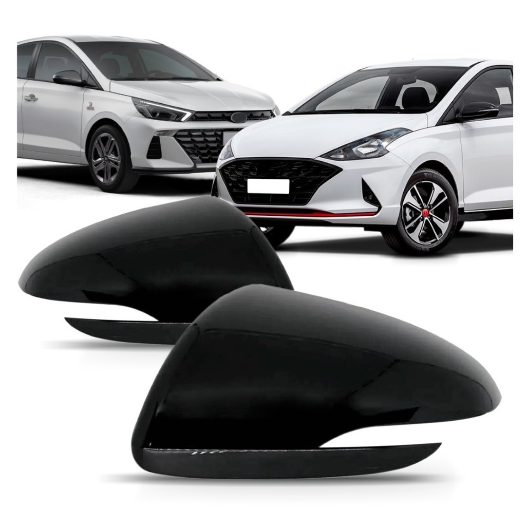 PAR CAPA RETROVISOR HB20 Com FURO PISCA 2020 A 2023