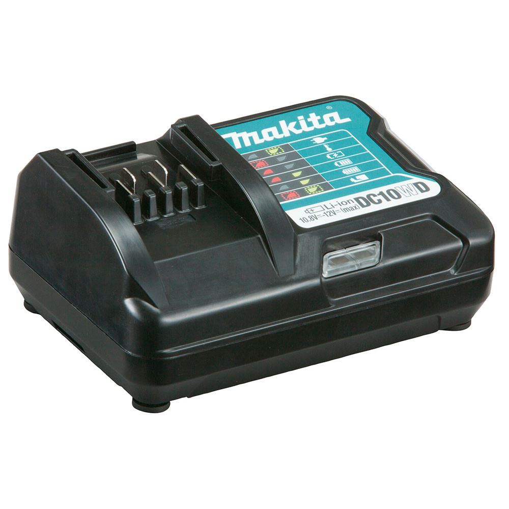 Carregador Makita DC10WD 12V 197342-2 Projetado para Recarga Confiável em Linha Makita Max