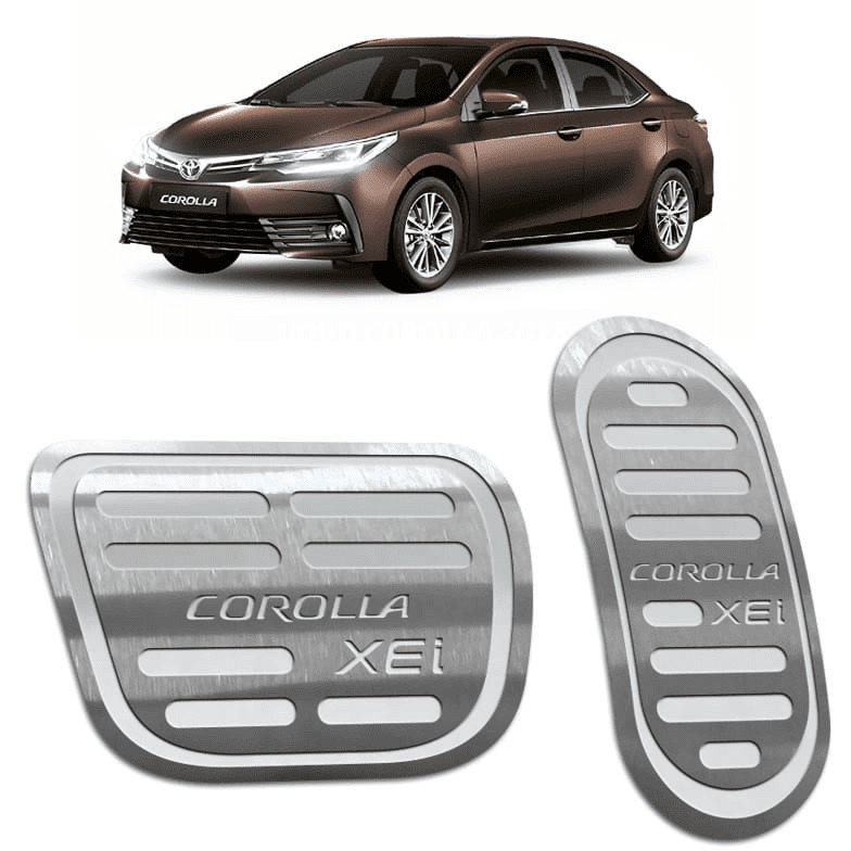 Pedaleira Corolla Xei 15/19 Automático Aço Inox - Não fura o pedal em Oferta na Shopee