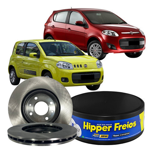 Disco De Freio Dianteiro Ventilado Fiat Palio Uno 2010 À 2021