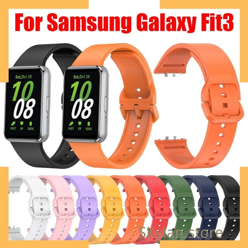 Pulseira Silicone Sport Strap para Samsung Galaxy Fit 3, SM-R390 Watch Bracelet,