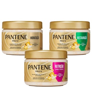 Kit Tratamento 3 Mascaras Pantene Pro-V Hidratação + Nutrição + Restauração 270ml em Oferta na Shopee