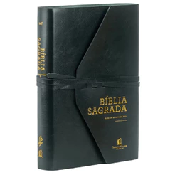 A Bíblia Sagrada | Almeida Corrigida Fiel | Letra Grande | Capa Luxo Courosoft Verde