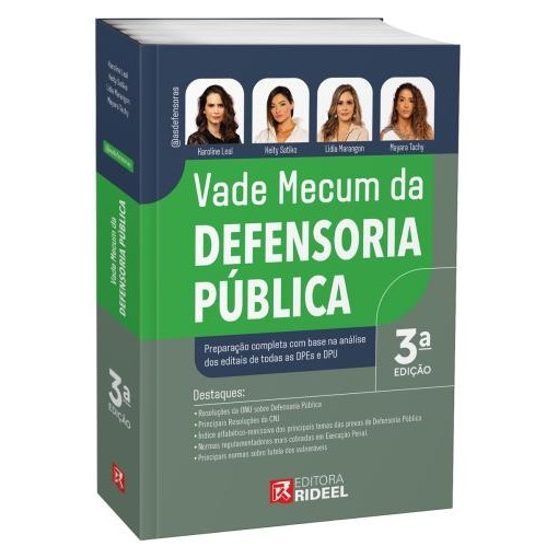 Vade Mecum da Defensoria Pública - 3ª Edição em Oferta na Shopee