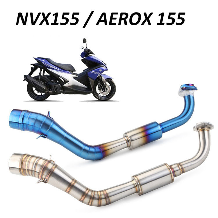 Plug & Play Motocicleta NVX155 Aerox155 Tubo De Escape Coletor Tubulação Montagem 51mm