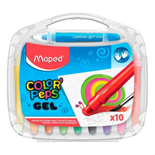 Giz Em Gel Macio Aquarelavel Color Peps 10 Cores C/ Maleta Maped em Oferta na Shopee