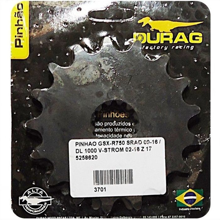 Pinhão - Suzuki GSXR750 Srad 00-16 Vstrom 1000 - 17 Dentes