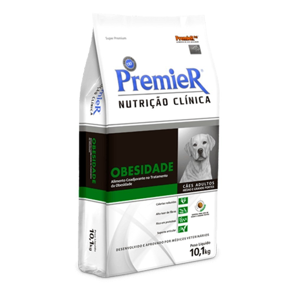 Ração Premier Nutrição Clinica Obesidade Cães Adultos Médio E Grande Porte - 10,1kg em Oferta na Shopee