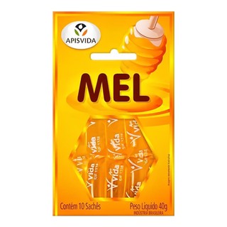 MEL PURO APIS VIDA COM 10 SACHÊS em Oferta na Shopee
