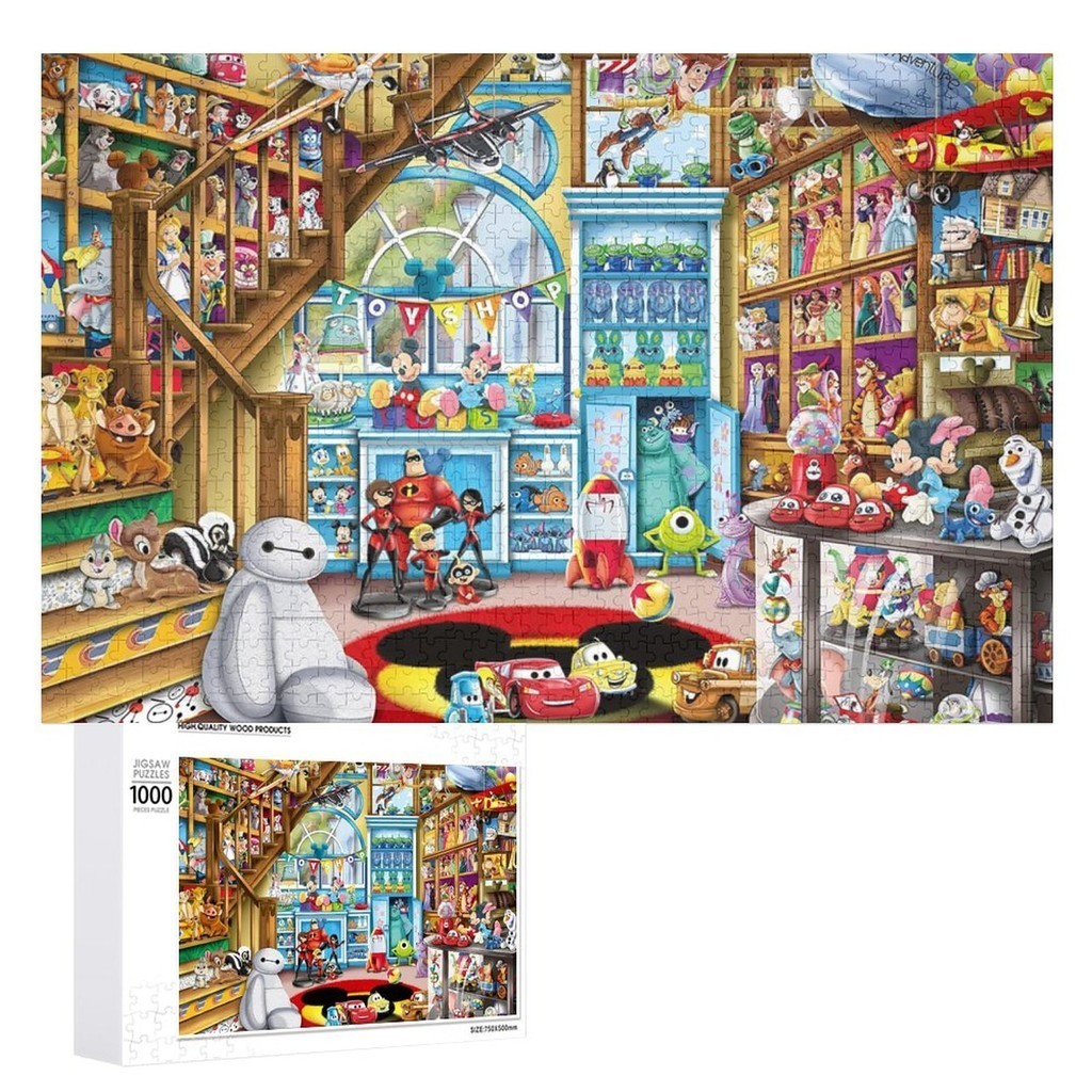 Disney Pixar Toy Store Quebra-Cabeça (1000 Peças) De Impressão Colorida Folhas De Proteção De 300 E Pôster 1 : 1 Em Tama