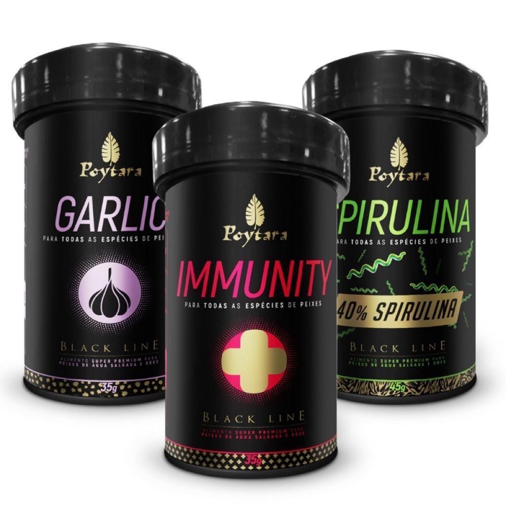 Kit Poytara Garlic 35g M + Immunity 35g M + Spirulina 45g M