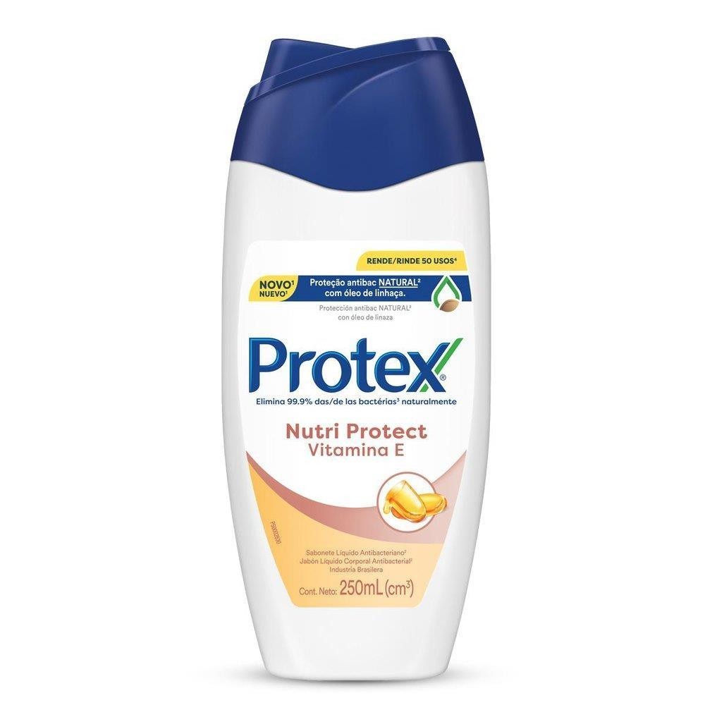 PROTEX SABONETE LÍQUIDO NUTRI PROTECT VITAMINA E COM 250ML em Oferta na Shopee