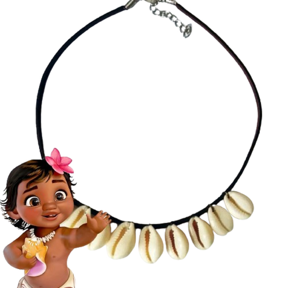 Colar Moana Bebê De Búzios Disney Cosplay Moana Natal Personagem, Acessório,  Infantil, Encanto, Mar, Praia, Havaí