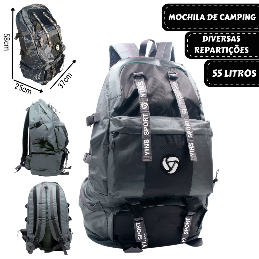 Mochila Grande De Camping Ideal Para Trilhas Acampamentos e Aventuras