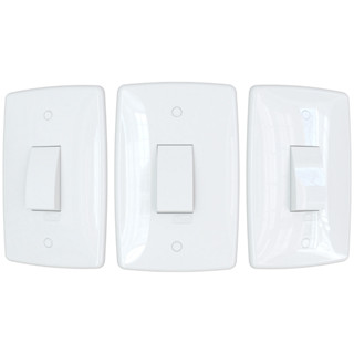 3 Interruptores de Luz Simples Vertical Branco Finesse+ B.lux em Oferta na Shopee