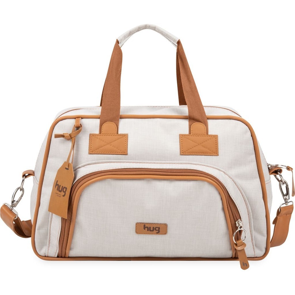 Bolsa Maternidade Média HUG Original Mimosa Bege Unissex