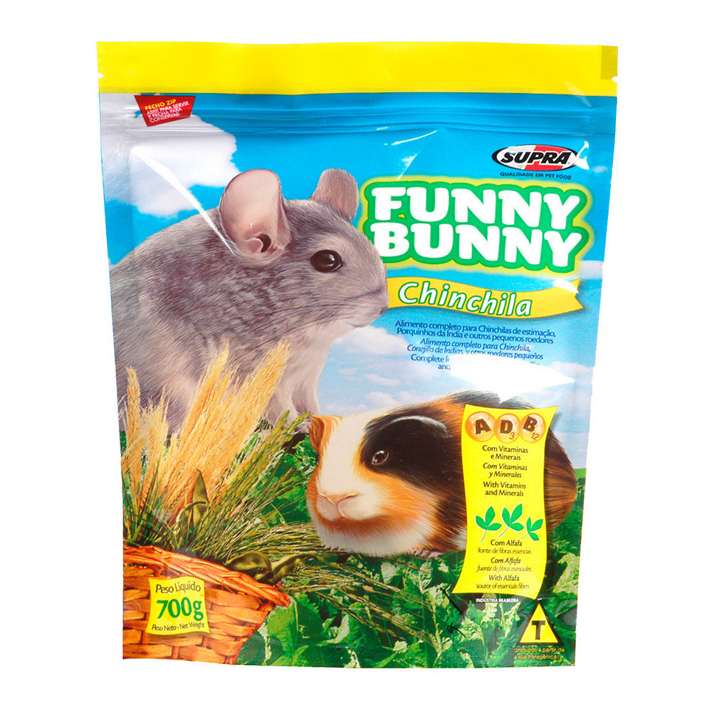 Ração Funny Bunny Para Chinchila Supra 700g em Oferta na Shopee