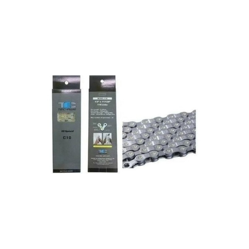 Corrente 10v Bicicleta Tec Pwr C10 Index Bike Power Link Mtb em Oferta na Shopee