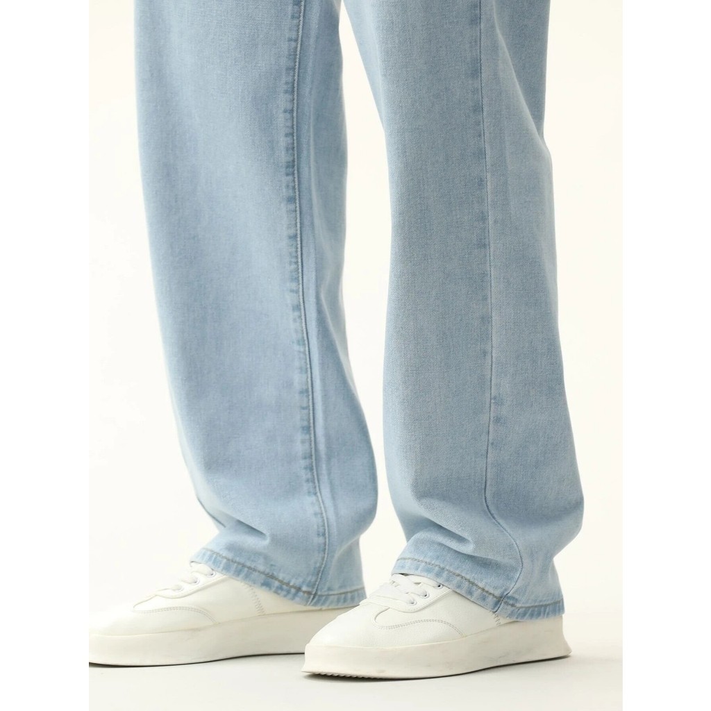 KIT 2 CALÇA JEANS BALÃO STREETWEAR CLARA E ESCURA LARGA MODA MASCULINA BOCA LARGA DAZZLING — imagem 2 de 2