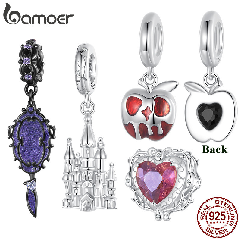Bamoer 925 Sterling Sliver Charme Mágico De Fita Espelho Castelo Pingente Para Pulseira em Oferta na Shopee