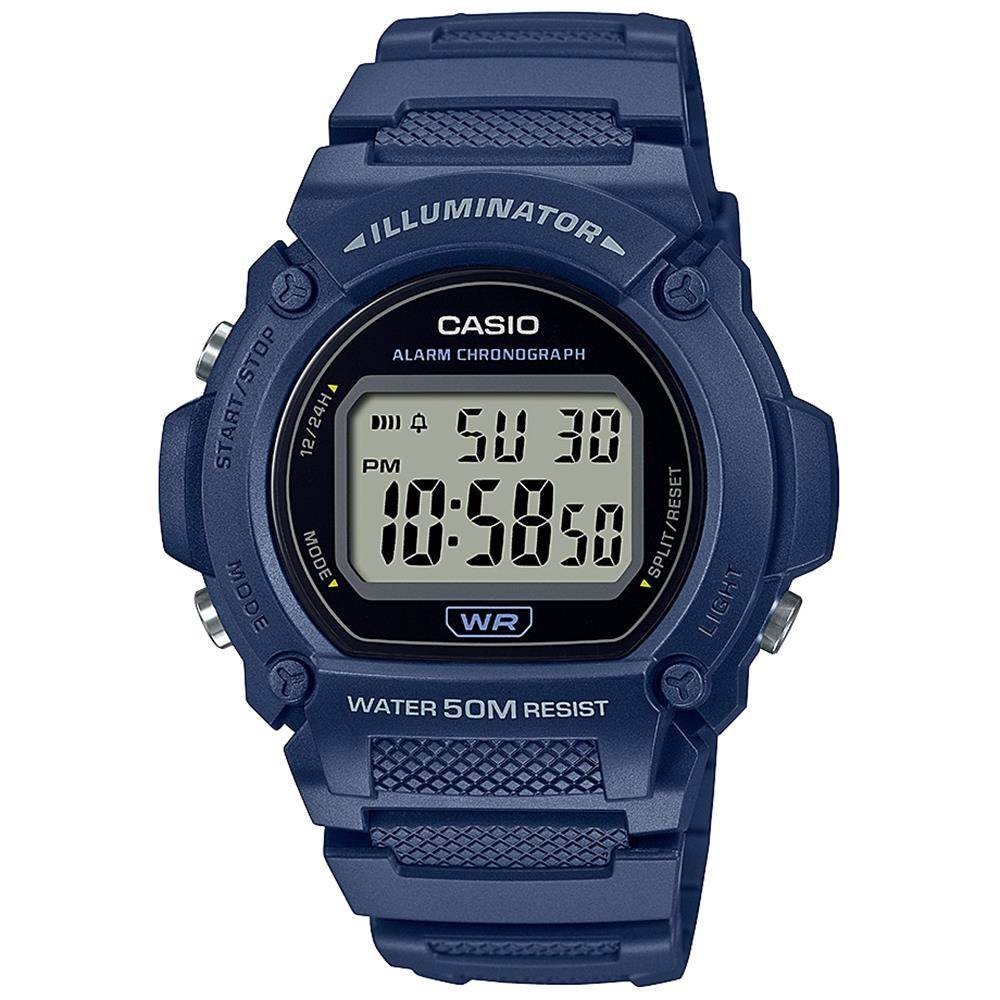 Relógio Casio Masculino Ref: W-219h-2avdf Digital Illuminator