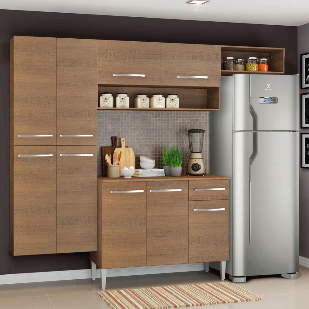 Armário de Cozinha Completa 229cm Rustic Emilly Fit Madesa 03 - Home & Living
