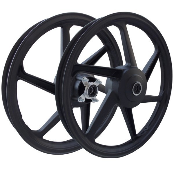 Roda Liga Leve Scud Fan 125 2009 A 2017 Ks 6P Preto Fosco