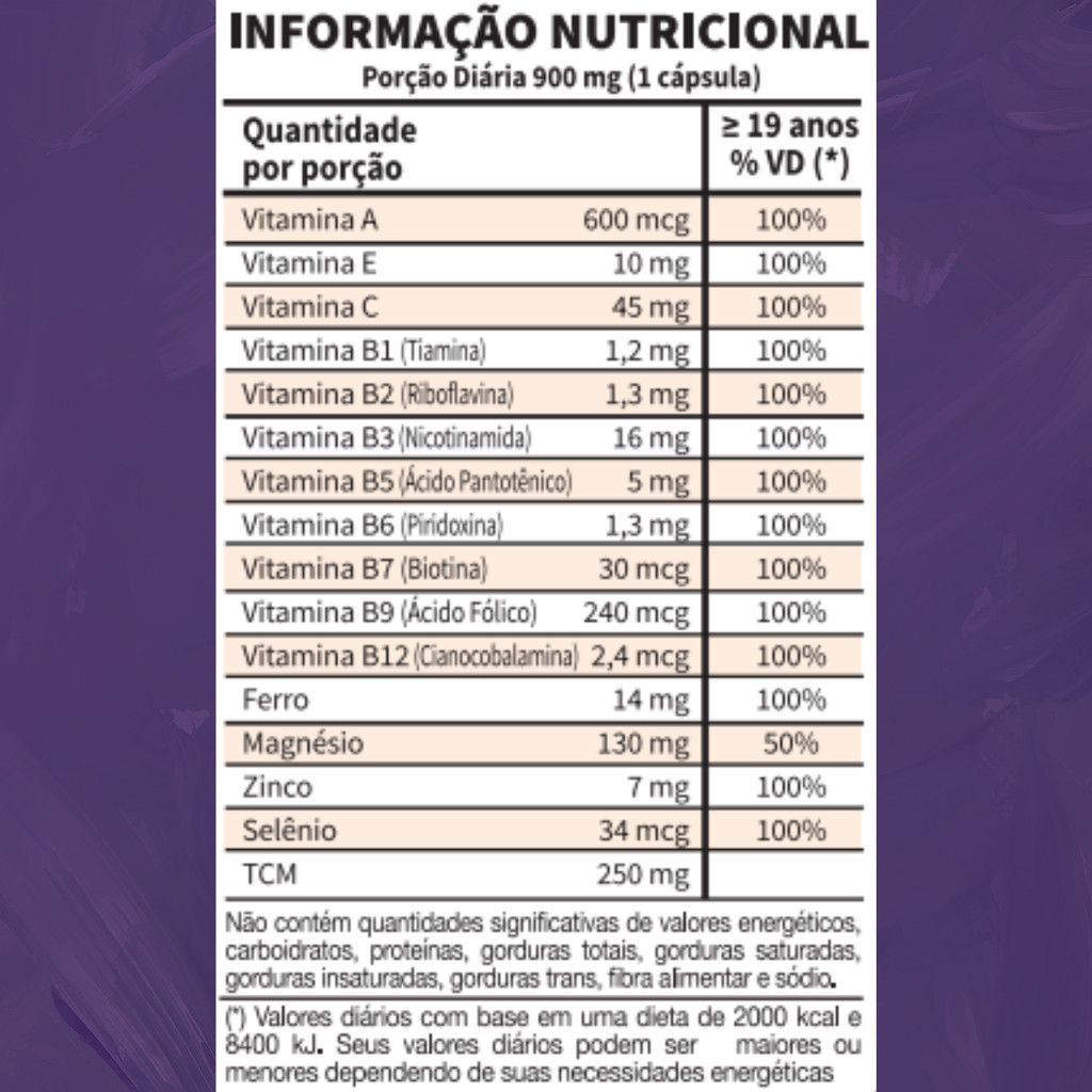 Feminitá Biotina + Complexo B + Zinco + Selênio + Vitamina A, E e C Saúde Completa da Mulher 30cáps