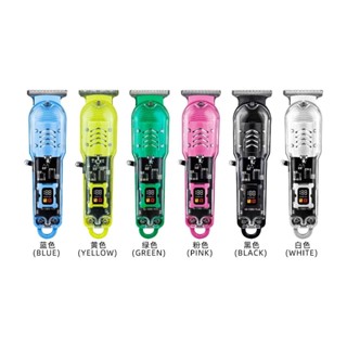 Máquina De Cortar Cabelo Profissional Smart Lcd Barbeador Elétrico Transparente Sem Fio Para Homens em Oferta na Shopee